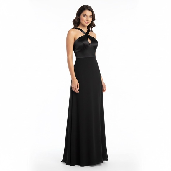 David's Bridal Dresses & Skirts - David’s Bridal Elegant Black Maxi Dress